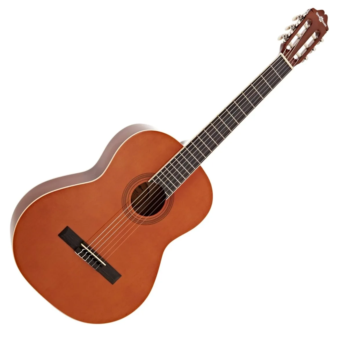 Chitarra classica Deluxe di Gear4music, naturale | Suono Equilibrato e Suonabilità Comoda, Corde di Nylon Morbide per Suonare Facilmente, Scala Standard