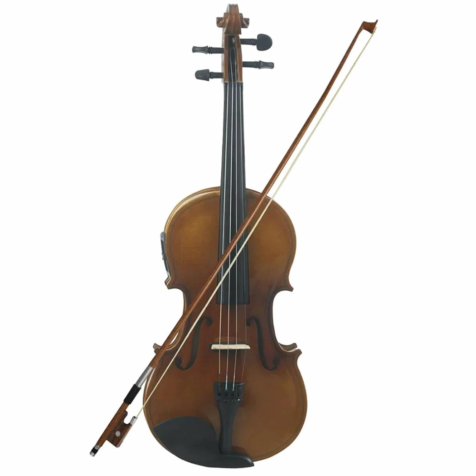 Violino Elettrico 4/4 In Legno Massello Accessorio Per Strumento A Corde Professionale Violino