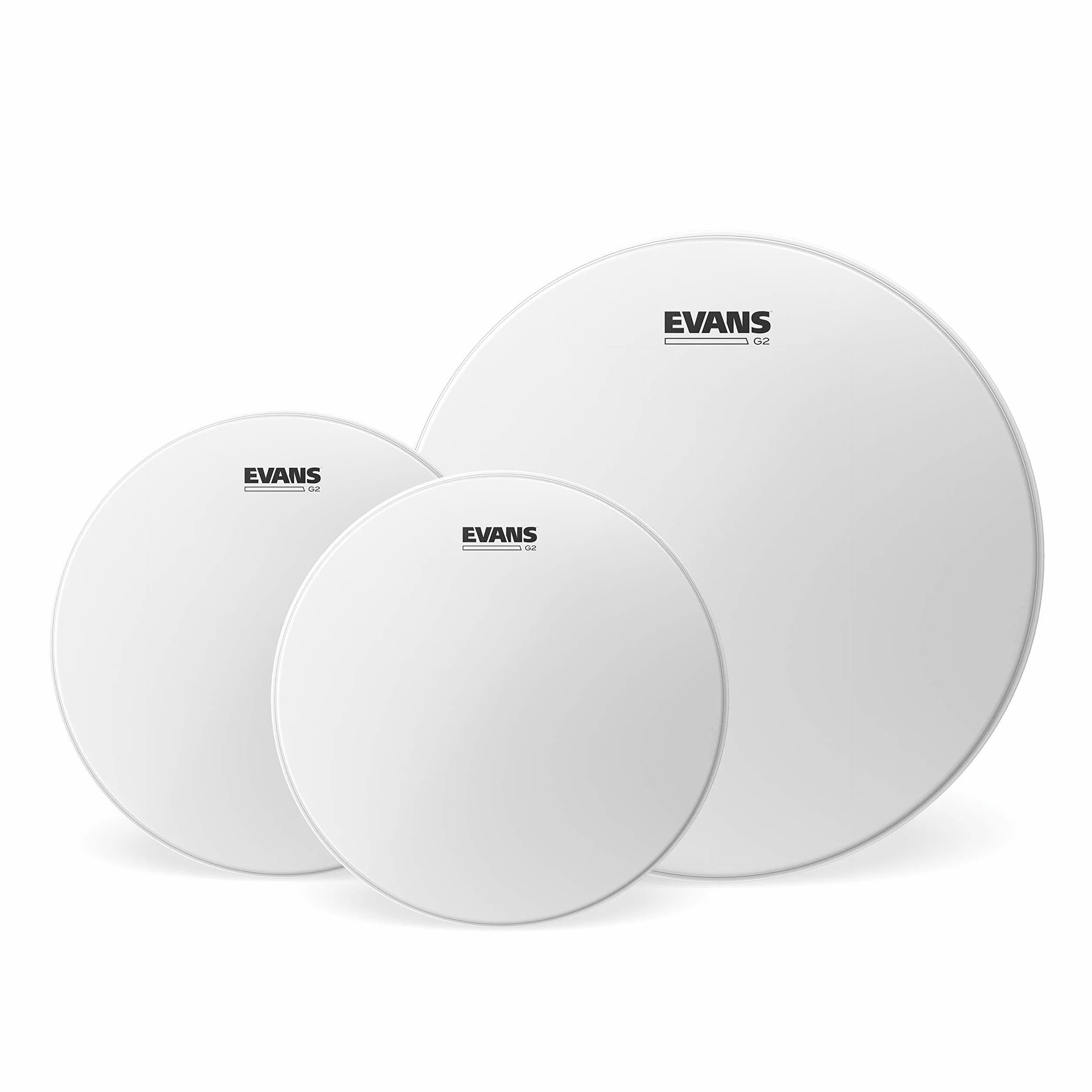 Evans ETP-G2CTD-R Confezione da 3 Pelli Sabbiate G2 per Tom Rispettivamente di 10", 12" e 16", Rock