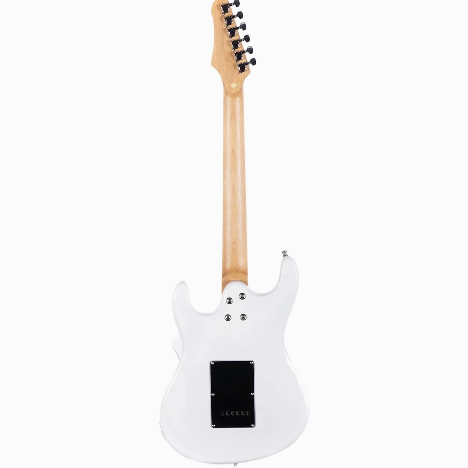 Chitarra Elettrica Strumenti Musicali Chitarra Elettrica A Corpo Solido Con Ponte Regolabile A 7 Corde Moderna Per Principianti Pickup SSH In Legno Di Acero ﻿(Ebony Black)