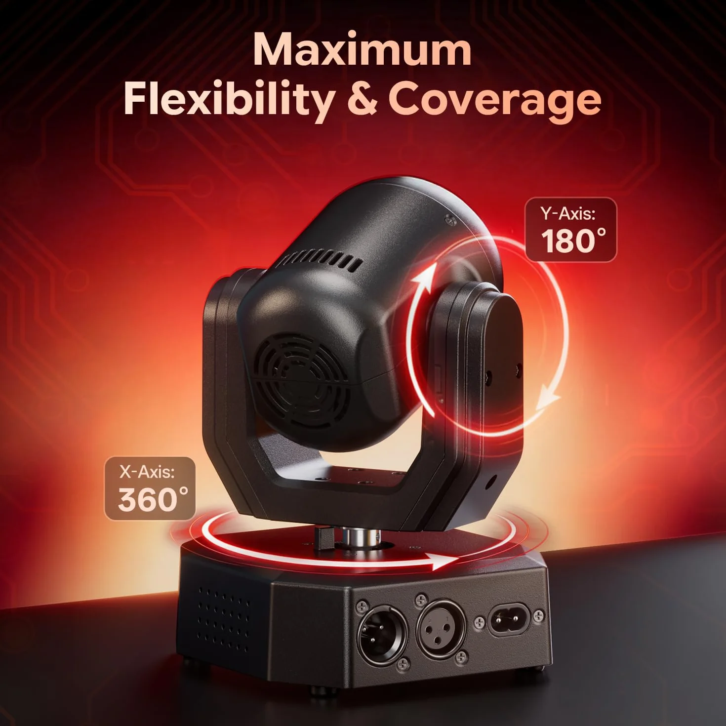 Lira LED Luce Palco Mobile 30W con Telecomando, Wash Gioco di Luce Serata 6 LED RGBW Mini Luce Festa DMX512 Effetto Fascio Controllo del Suono per DJ Discoteca Bar Concerto 2PCS