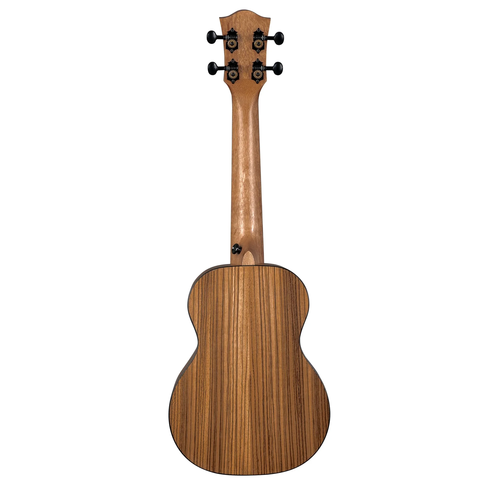 CASCHA Ukulele Zebra Wood – Legno zebrato di alta qualità, suono caldo, collo Okoume, tastiera in noce, finitura opaca, corde in carbonio Cascha, con custodia per il trasporto – Concert