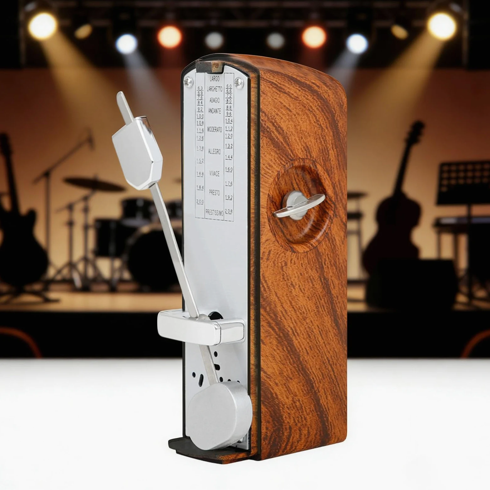 Standard Tower Sound Metronomo meccanico Pianoforte Chitarra Violino Strumenti musicali Precisione Movimento battente Metronomo Meccanico accurato per basso