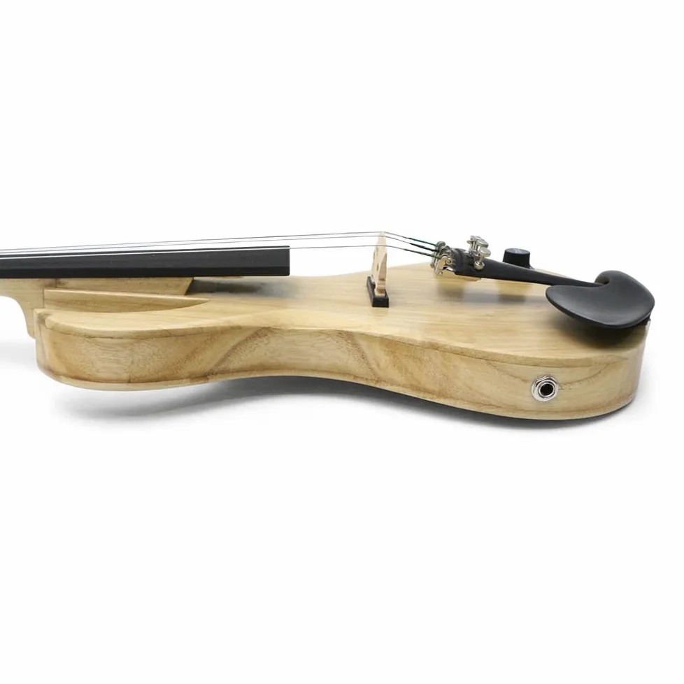 Yinfente 5 String Violino Elettrico 4/4 violino full size forma chitarra elettrica Ebano violino parti con Corpo in legno massello libero violino caso arco