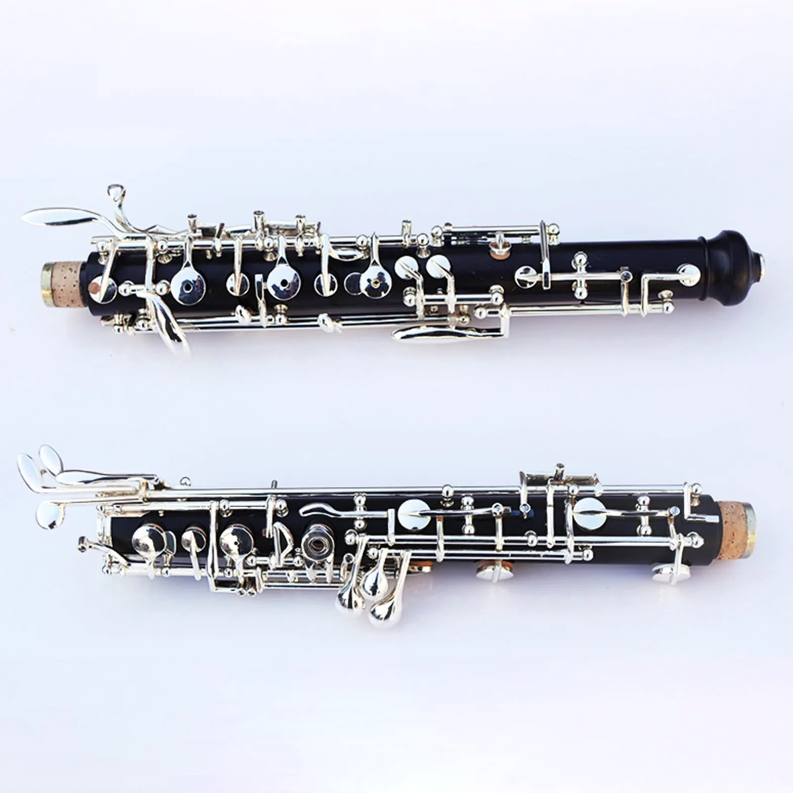 Oboe Semiautomatico con Corpo in Ebano per Oboe con Chiave in Do Argentato con Astuccio Speciale per Strumenti Musicali Oboe per Principianti