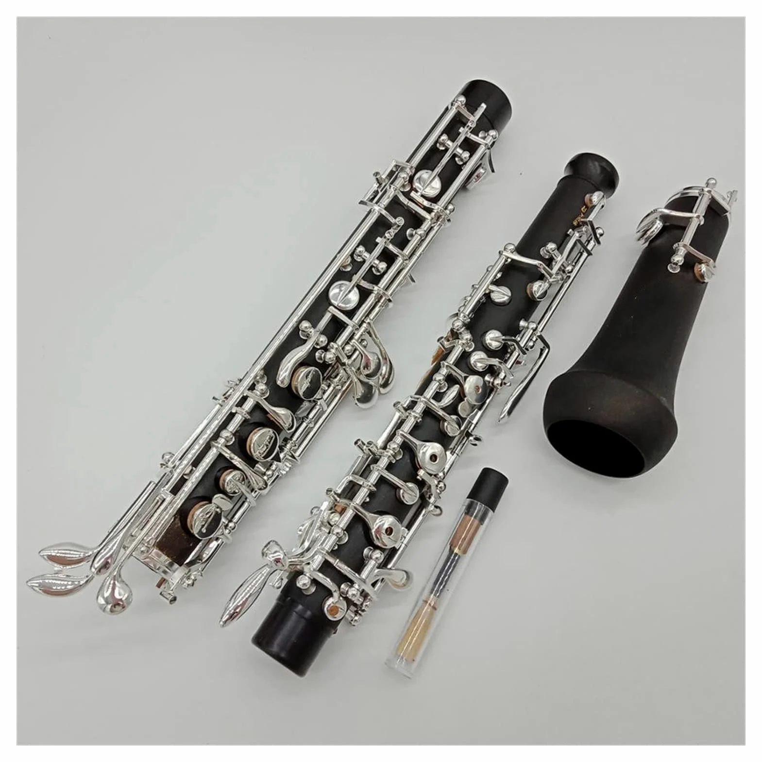 Parti oboe Student Bakelite Oboe C Key Strumenti Musicali Con Accessori Per Anelli Di Custodia