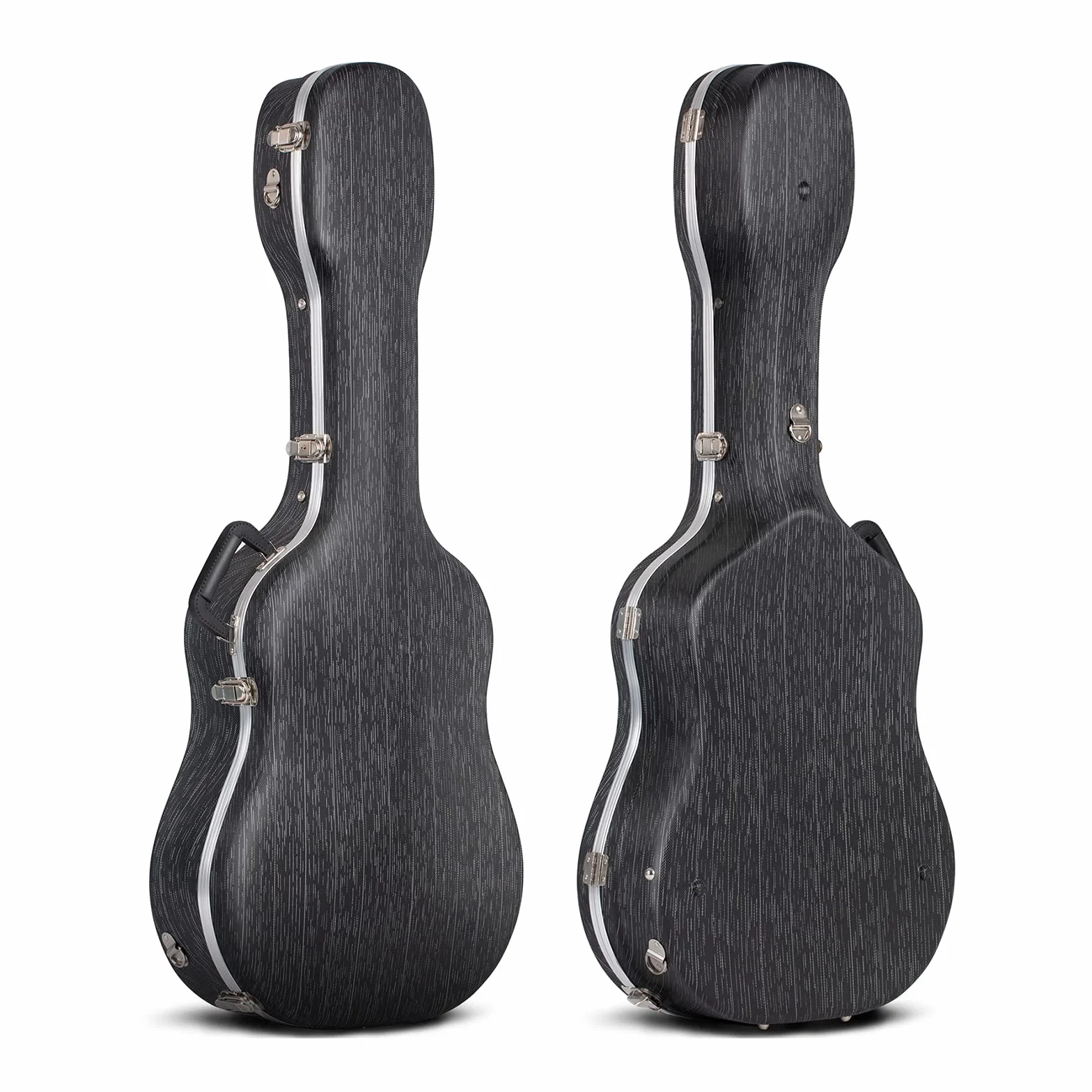 CAHAYA Custodia per Chitarra Acustica con Imbottitura di 15mm in ABS Impermeabile Facile da Pulire Astuccio Rigida per Chitarra Acustica Semiacustica 41 Pollici con Disegno di Striscia Modello CY0246