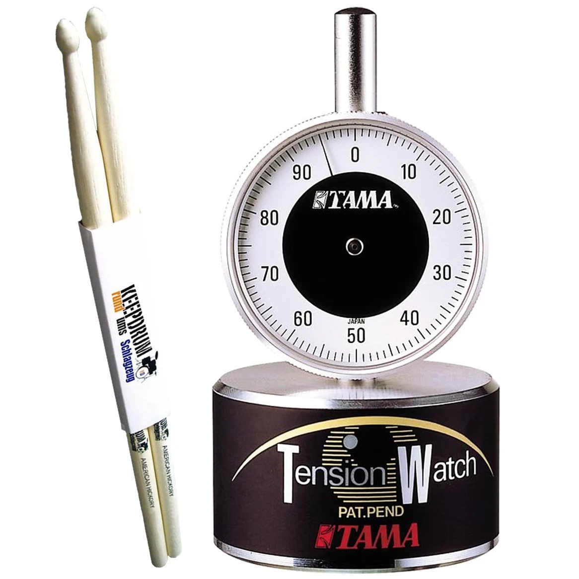 Tama TW100 Tension Watch Tuner accordatore + bacchette keepdrum