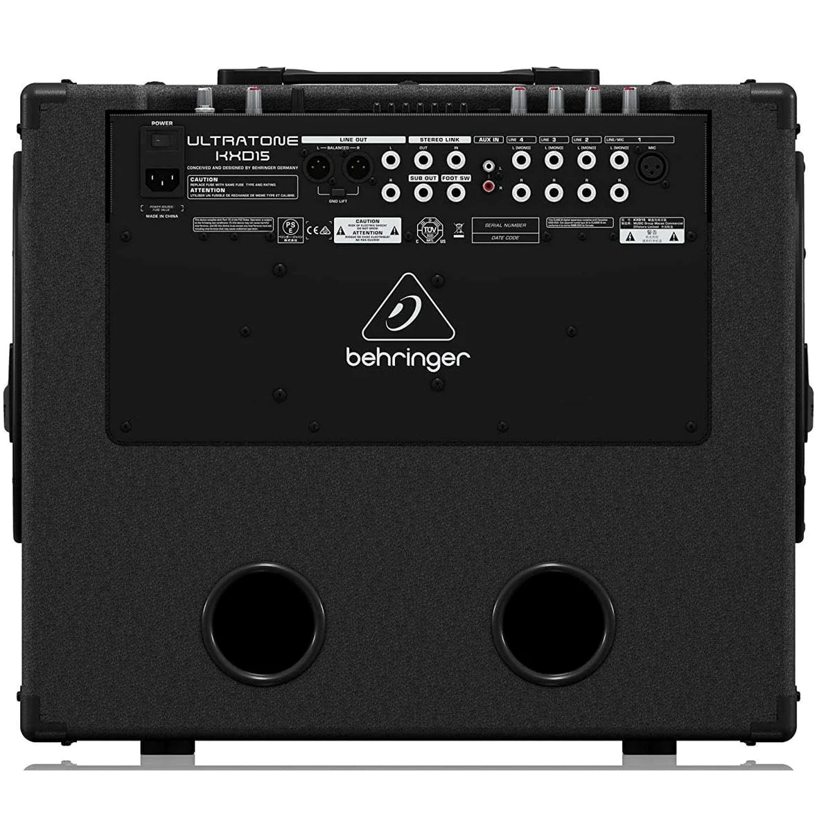 Amplificatore tastiera di 600 W Bi amplificato classe D 4 canali mixer con driver da 15 "