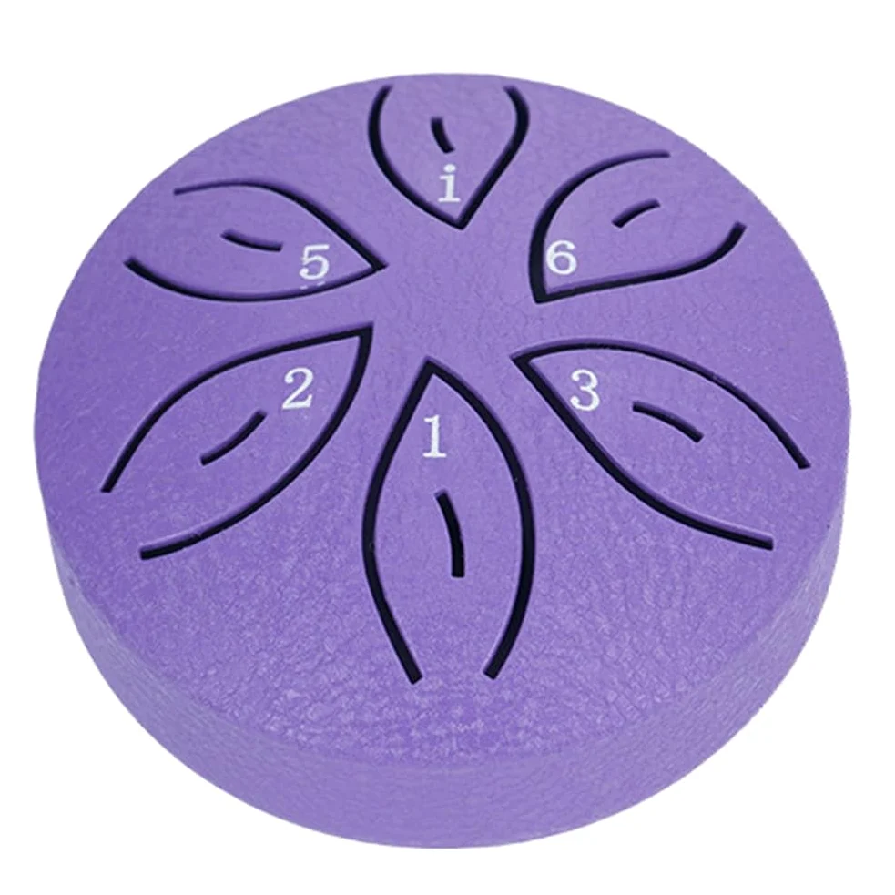 Strumenti Musicali per Bambini Strumenti Orff Artigianato Mini Tamburo Cavo 3 Pollici 6 Toni Rosso