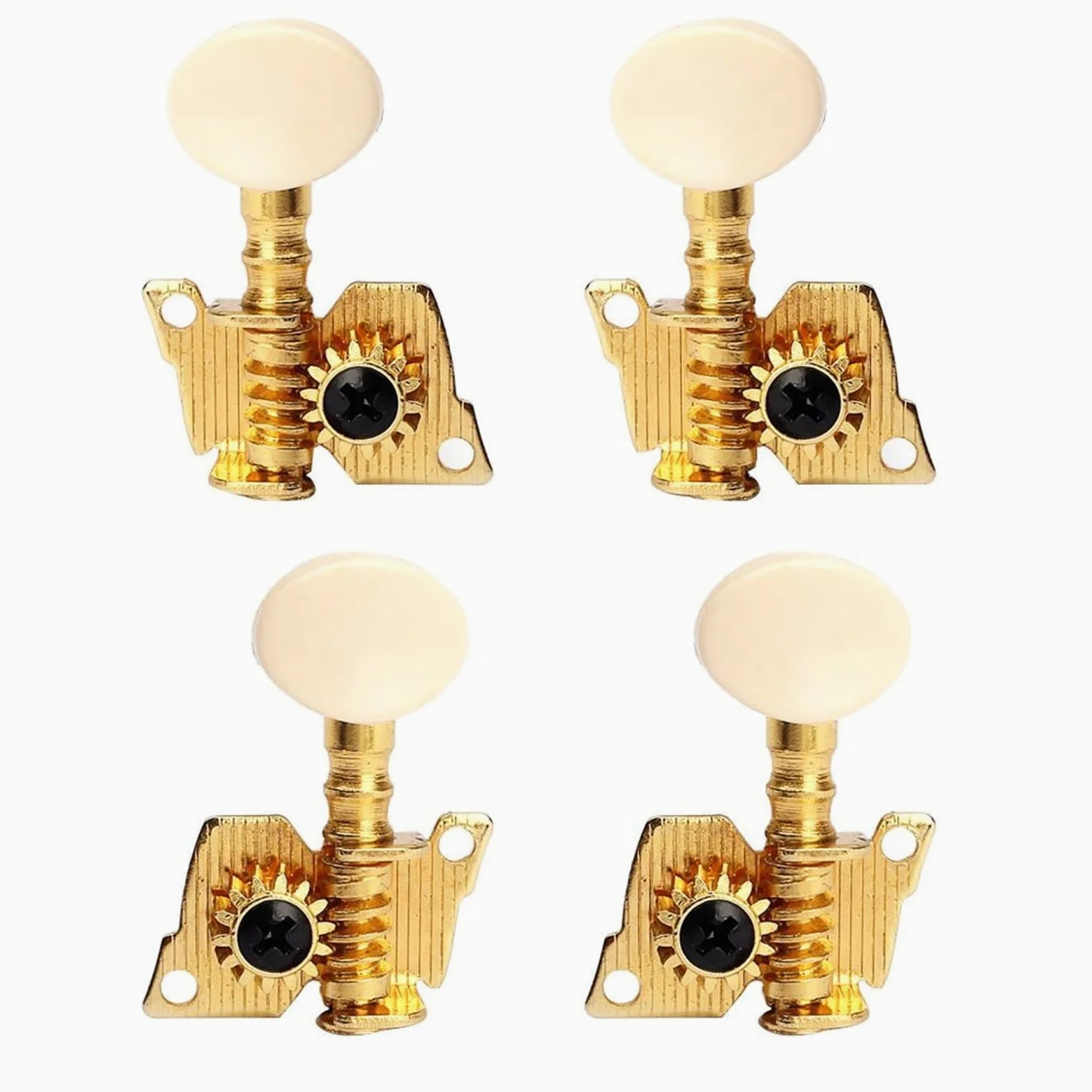 2L2R Ukulele Guitar Gold Tuning Pegs Accordatori Per Parti Di Ricambio Per Chitarra Ukulele A 4 Corde Piroli Accordatura per Chitarra