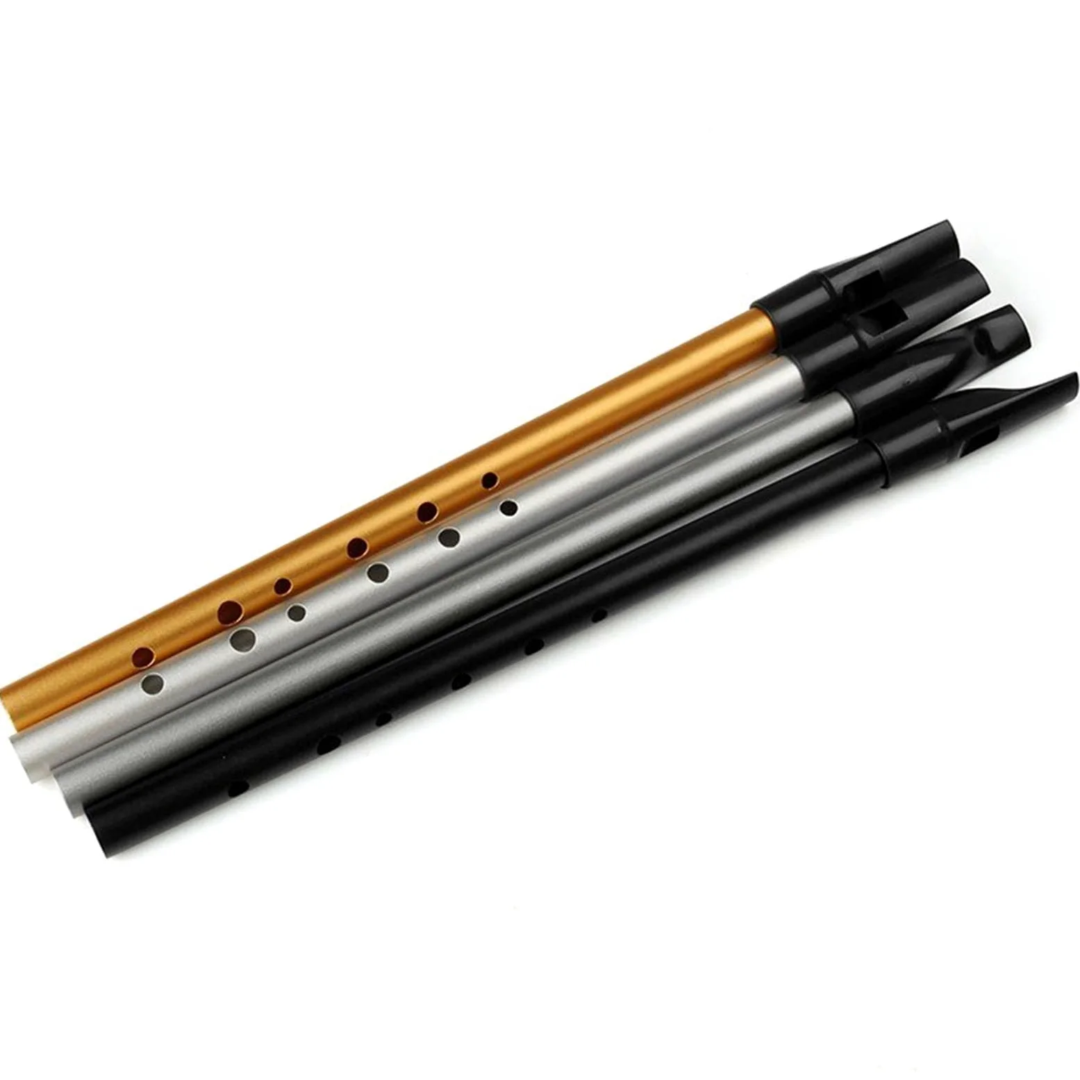 Kit Flauto D Chiave Silver Silver Flauto Tin Whistle Strumento Orff Footwind Flauto Flauto Intermedio (Color : Gray)