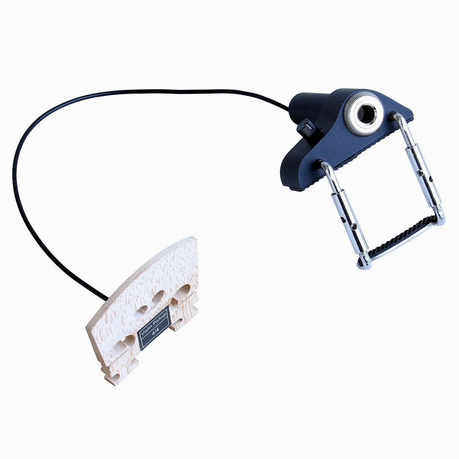 F Fityle Pickup per violino, pickup per microfono a contatto piezoelettrico professionale con jack di uscita, controllo del volume passivo per insegnare lo