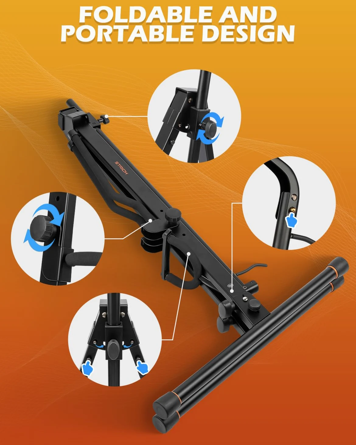 STRICH supporto regolabile per violoncello con gancio per arco, robusto, adatto a contrabbasso, violino basso, fiddle, per studio, chiese, viaggio e performance, modello SCS-10