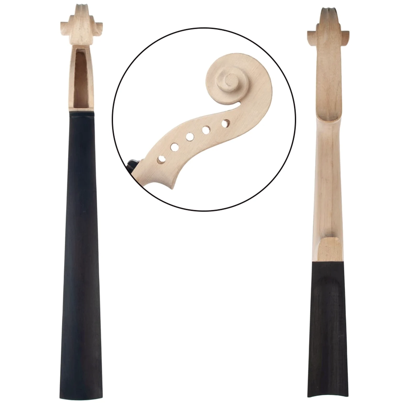 Parti di Violino 5 PZ Violino In Legno Di Acero Collo W/Tastiera In Ebano Per 5 Corde Violino Incompiuto Violino Manico Parti Di Violino Accessori accessori per violino