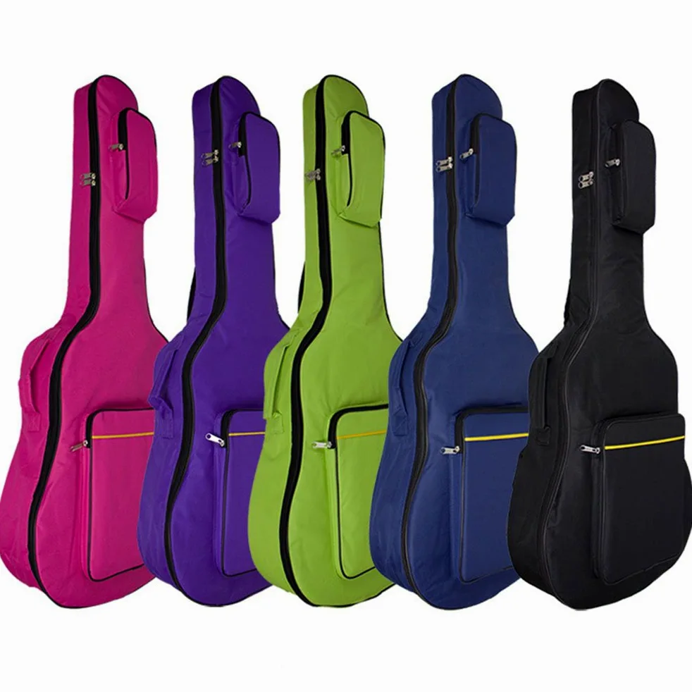 41 pollici Borsa per chitarra, Sacchetto di chitarra, Lo zaino della chitarra della cinghia di spalla registrabile impermeabile dello spessore più cotone, una varietà di colori