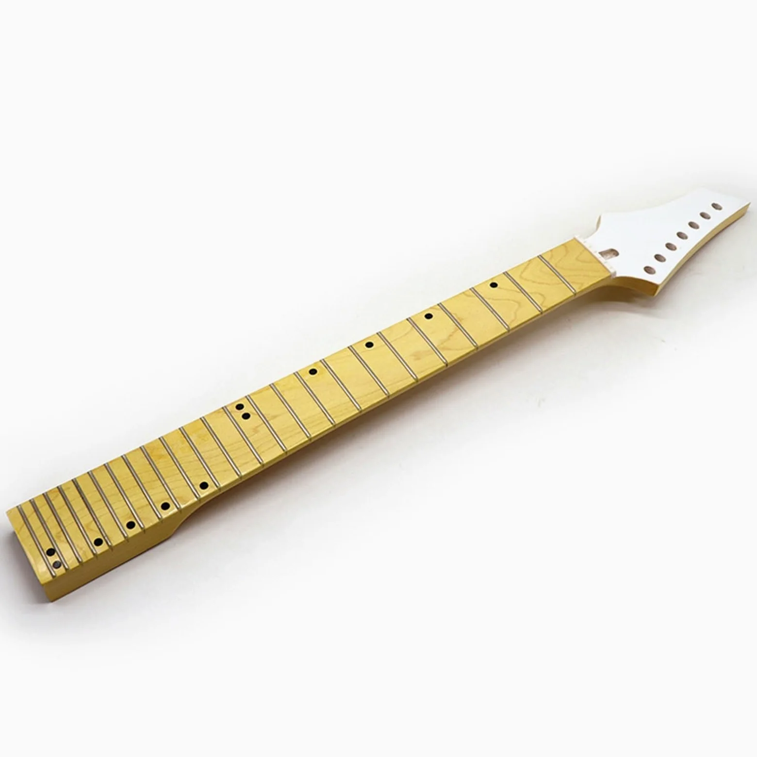 BAMFY Manico Chitarra Mano Sinistra 24 Tasti Acero Canadese Manico Per Chitarra Elettrica Strumento Accessori Manico Chitarra Baritono Sostituzione Manico Di Ricambio