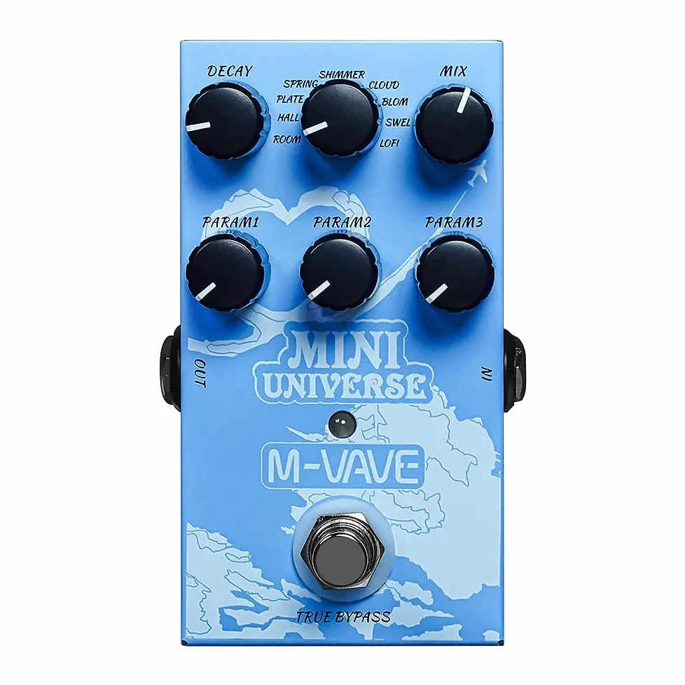 M-Vave Miniuni - 9 effetti di riverbero digitali in un pedale per chitarra