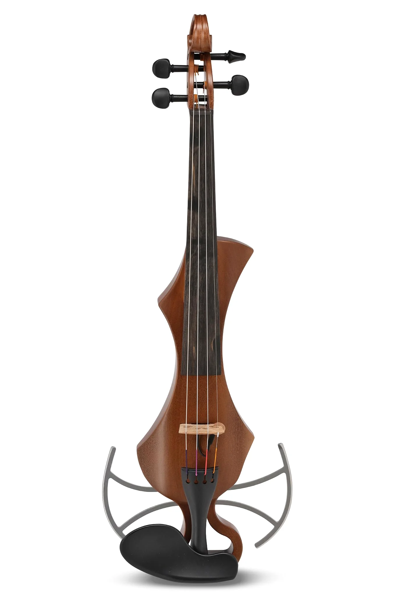 Violino elettrico GEWA, violino elettronico, Novita 3.0 3.0 oro-marrone con adattatore per poggiaspalla, 4 corde