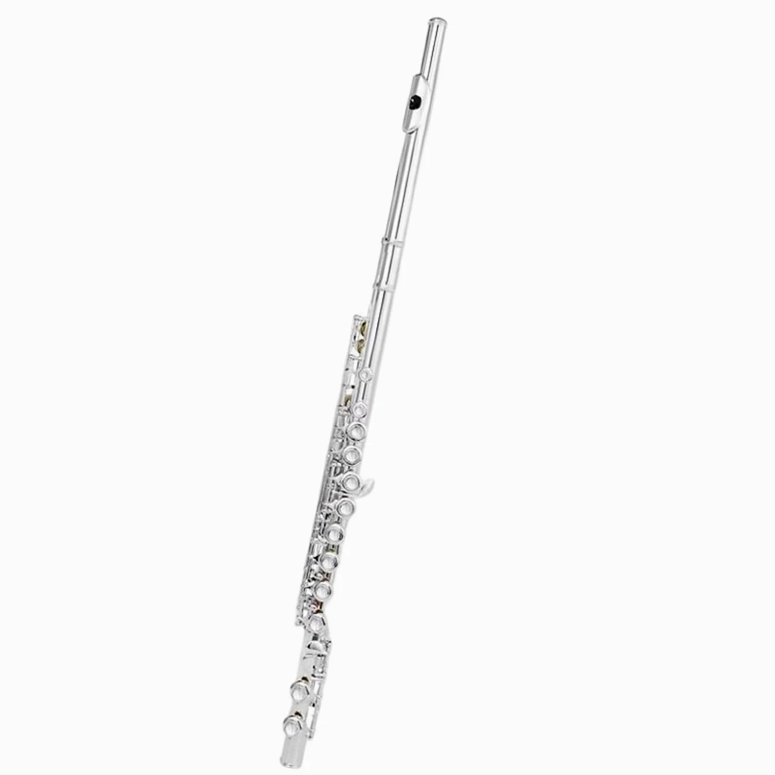 Flauto Traverso Flauto Placcato Argento Tono C 16 Fori Chiusi Disposizione Chiave E Strumenti Musicali Professionali(Type 2)