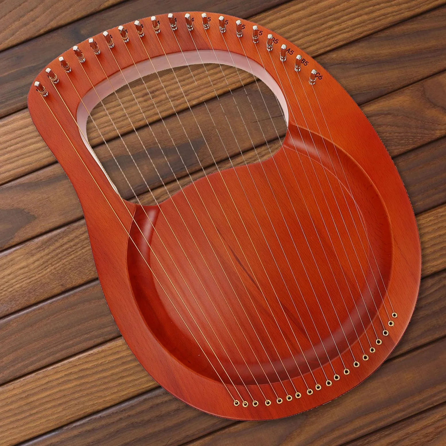 Arpa in Legno Corde Strumento Musicale Corde Portatile Chiave Di Accordatura in Legno Massello