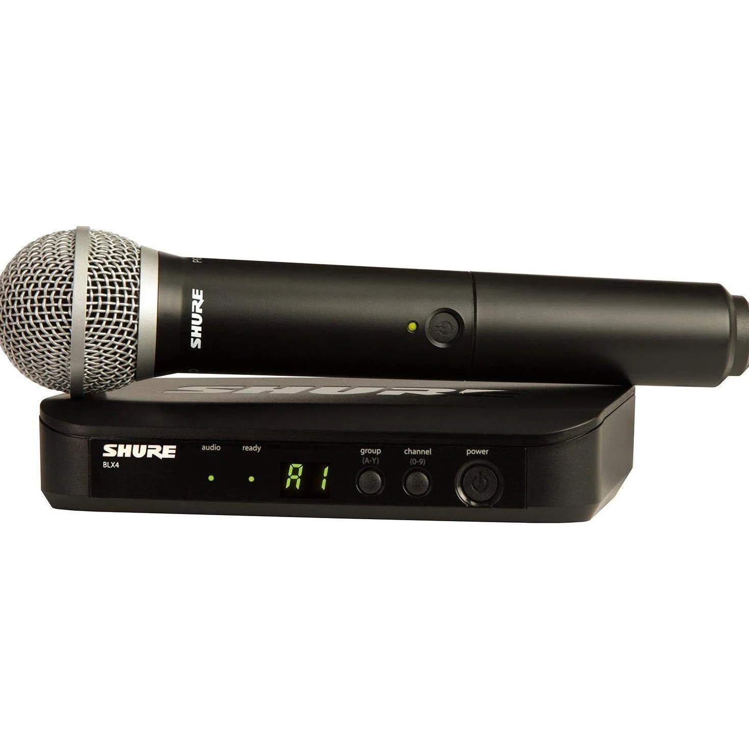 Shure Sistema vocale wireless BLX24/PG58 con microfono palmare PG58, K12