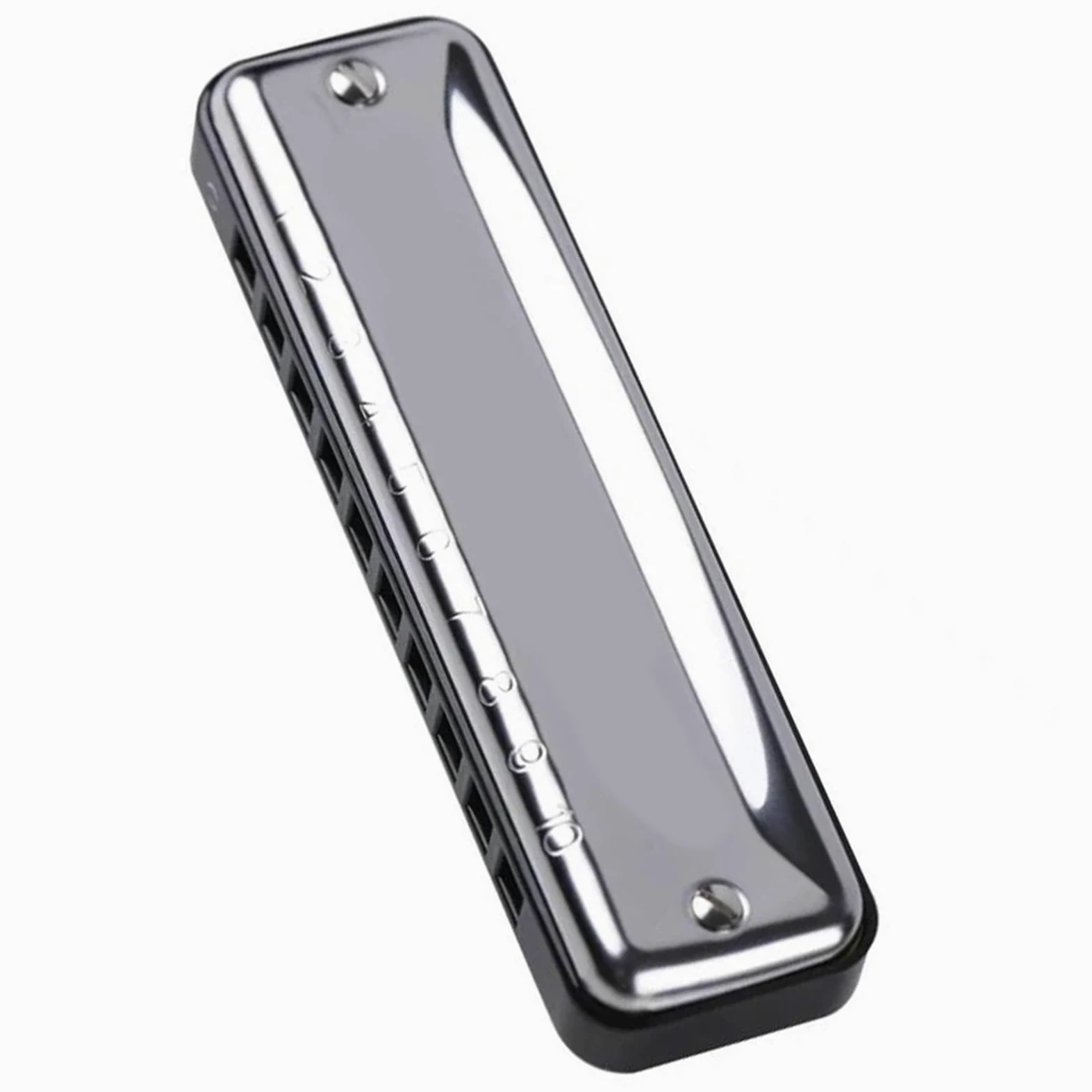 armonica a bocca 10 Fori Armonica Sliver C/D/E/F/A/G/E Diatonico Pop Folk Organetto A Bocca Professiona Strumento Musicale (Color : Key of Gb)