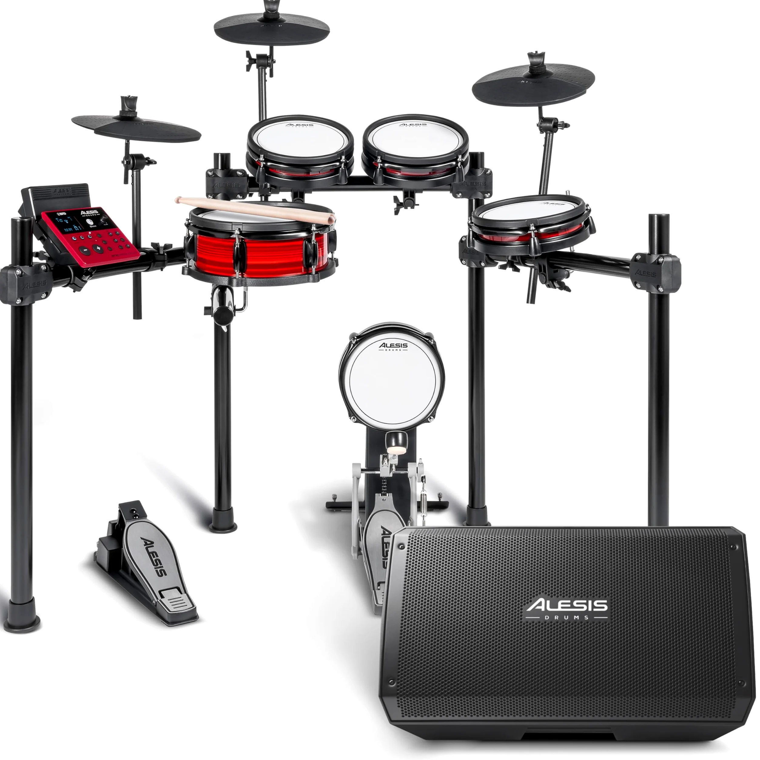 Alesis Nitro Pro e Strike Amp 12 MK2 - Batteria Elettronica e 12-inch amplificatore da 2500 W, con Bluetooth