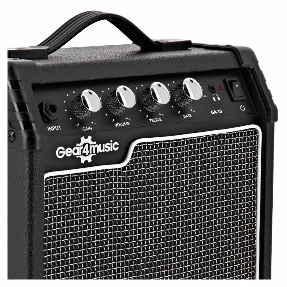 Gear4music Chitarra Elettrica Junior 3/4 con Amplificatore Rosso | Per giovani musicisti, 3 pickup single coil con selettore a 5 posizioni, ampli 10W con uscita cuffie