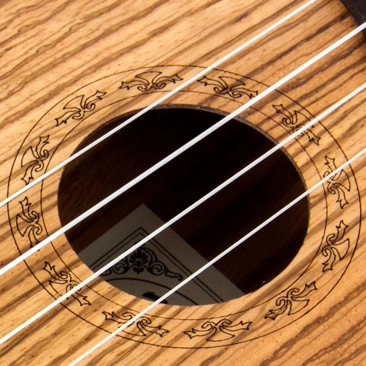 Ukulele Strumento Musicale Chitarra A 4 Corde Ukulele In Legno Zebrano Da 21 Pollici Con Borsa Per Ukulele E Accordatore