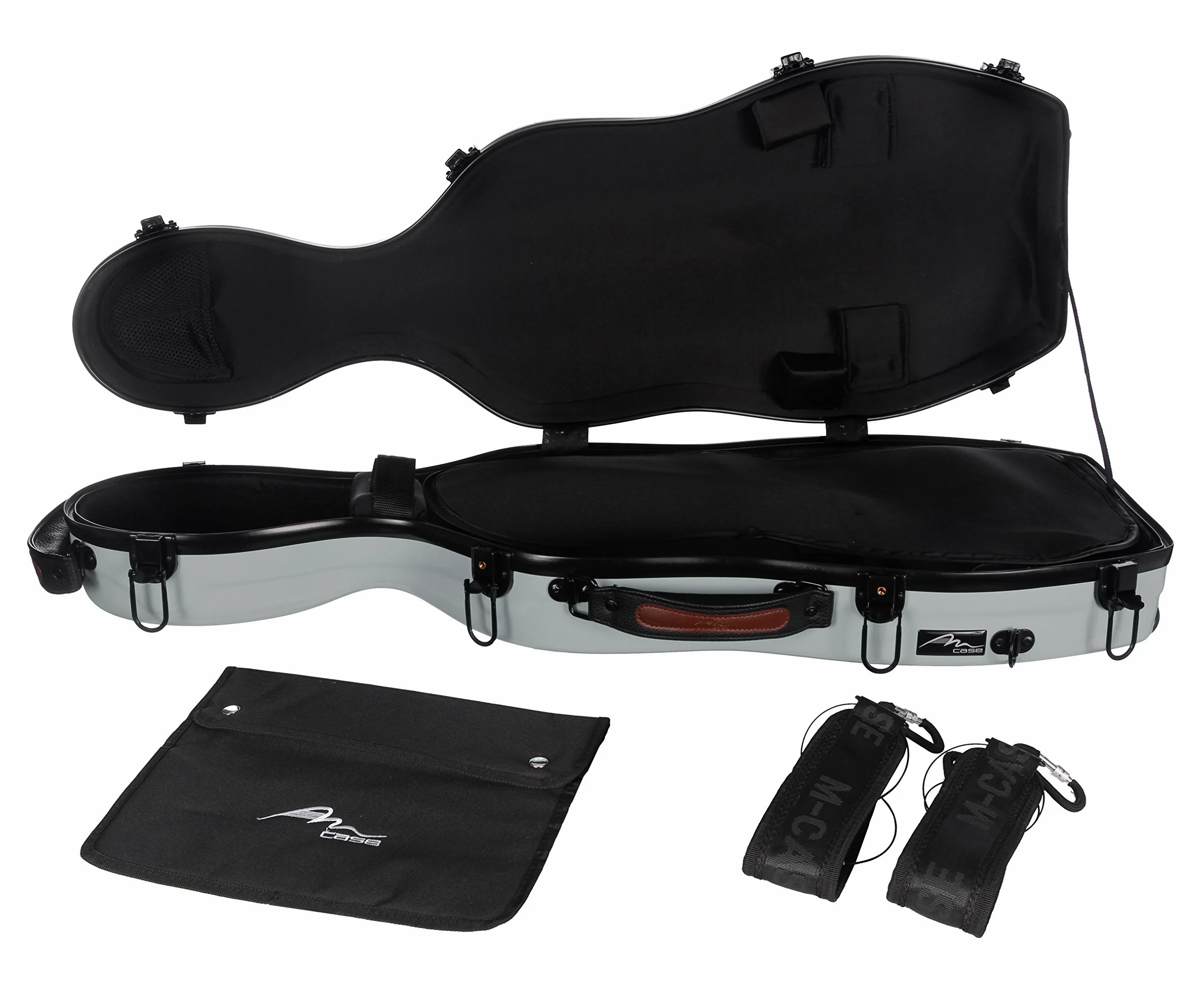 M-Case Custodia per Viola Fiberglass 38-43 Ultra Light argento borsa musicale