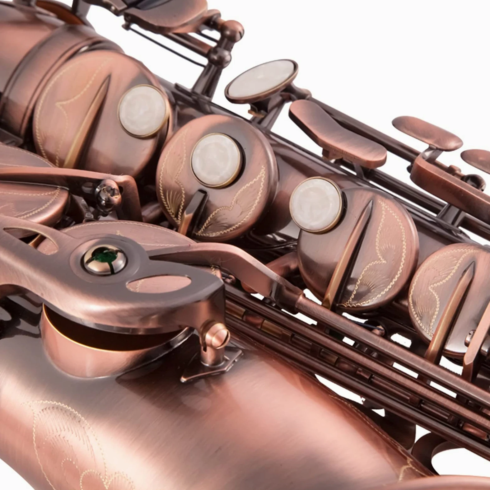 Sassofono Contralto Ottone Laccato Oro E Piatto Sax BE Strumento A Fiato Chiave Con Custodia Kit principianti sax (Color : Golden)