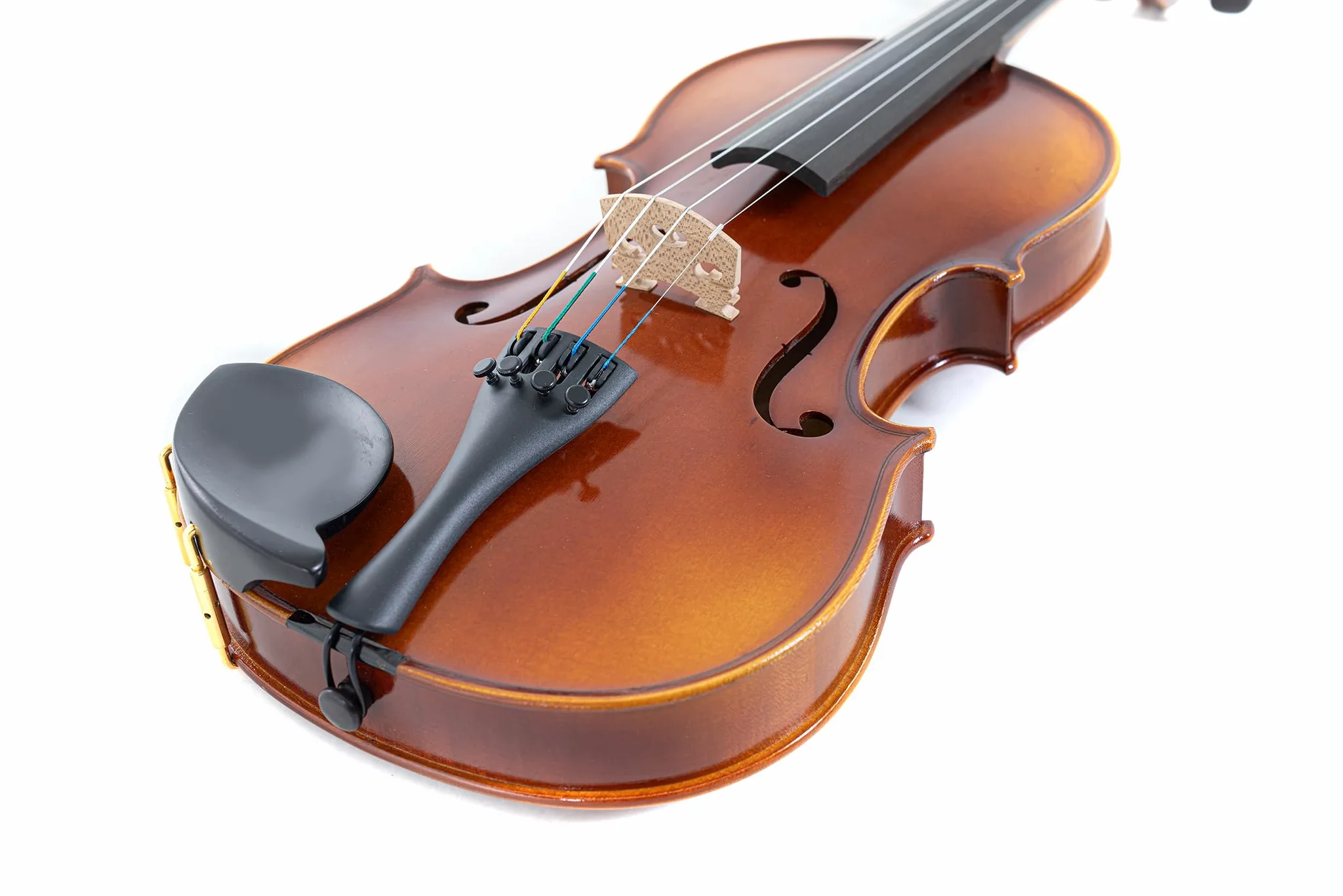 GEWA Set Violino Allegro VL 1 – 4/4 pronto per suonare, acero massello europeo e abete europeo, verniciato a mano, arco in carbonio, corde Larsen Aurora, custodia per violino