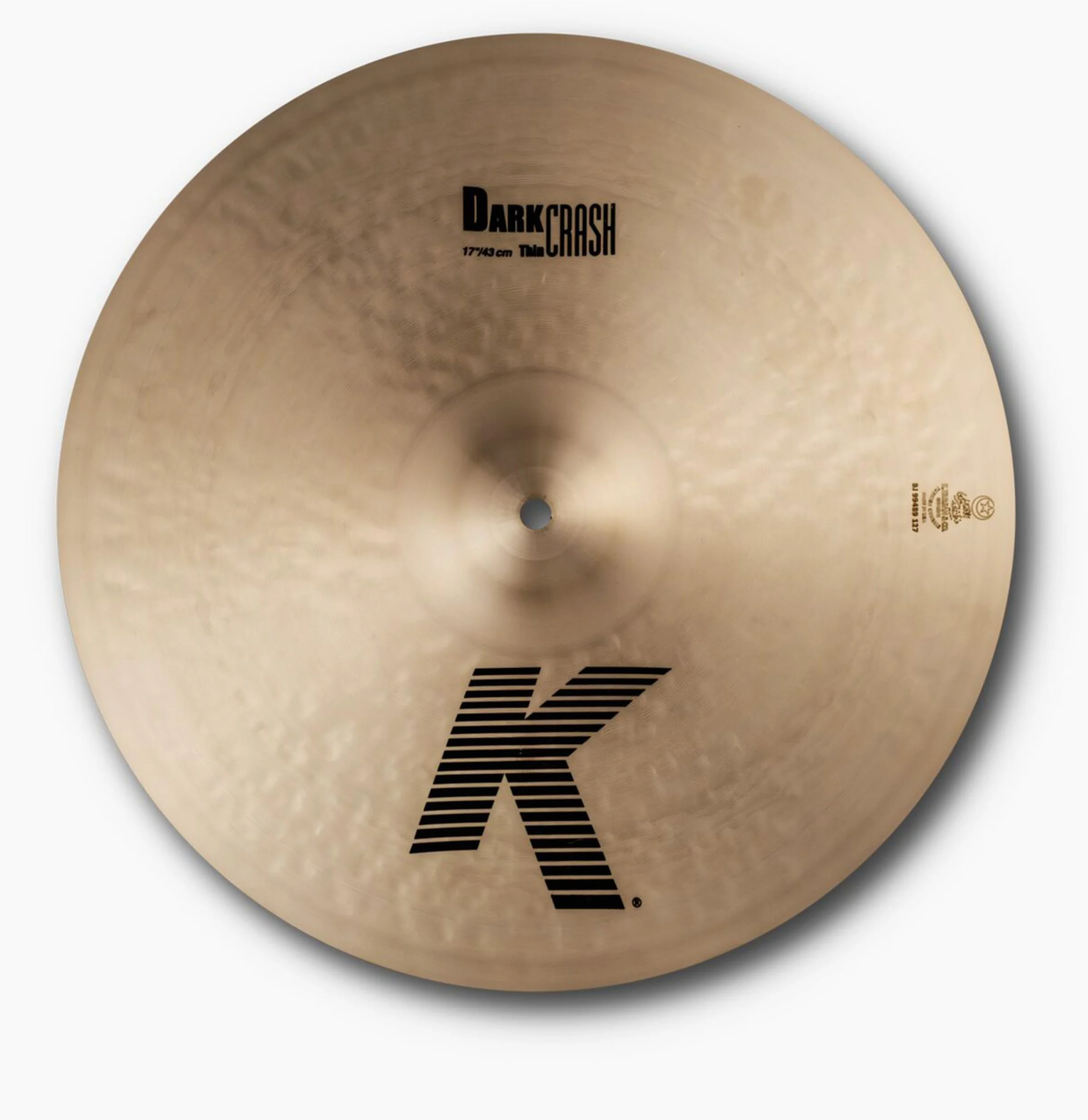 Zildjian K' Dark Crash Thin 17", Traditional Finish - Piatto Crash