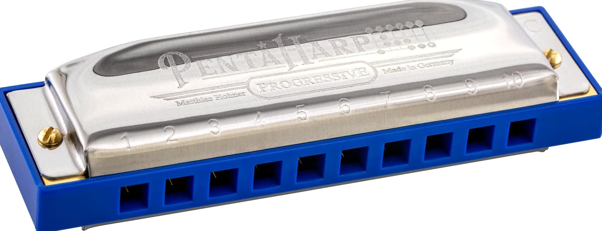 HOHNER HOM2101X Penta Harp C Minor Harmonica, Argento, Lunga: 10,2 cm