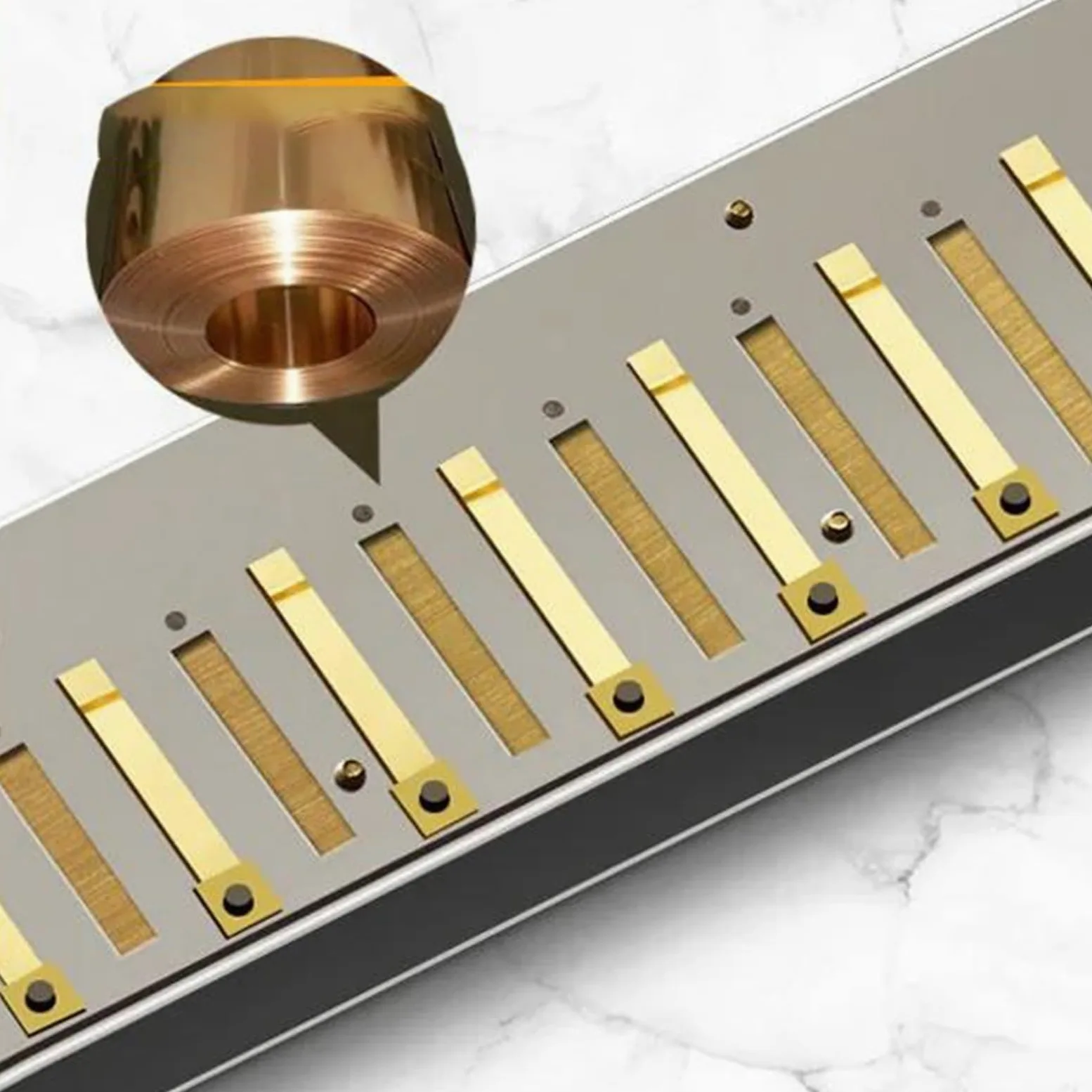 Armonica Cromatica A 12/16 Fori Strumento Musicale Professionale di qualità per Le Prestazioni, Fisarmonica(12 Hole)