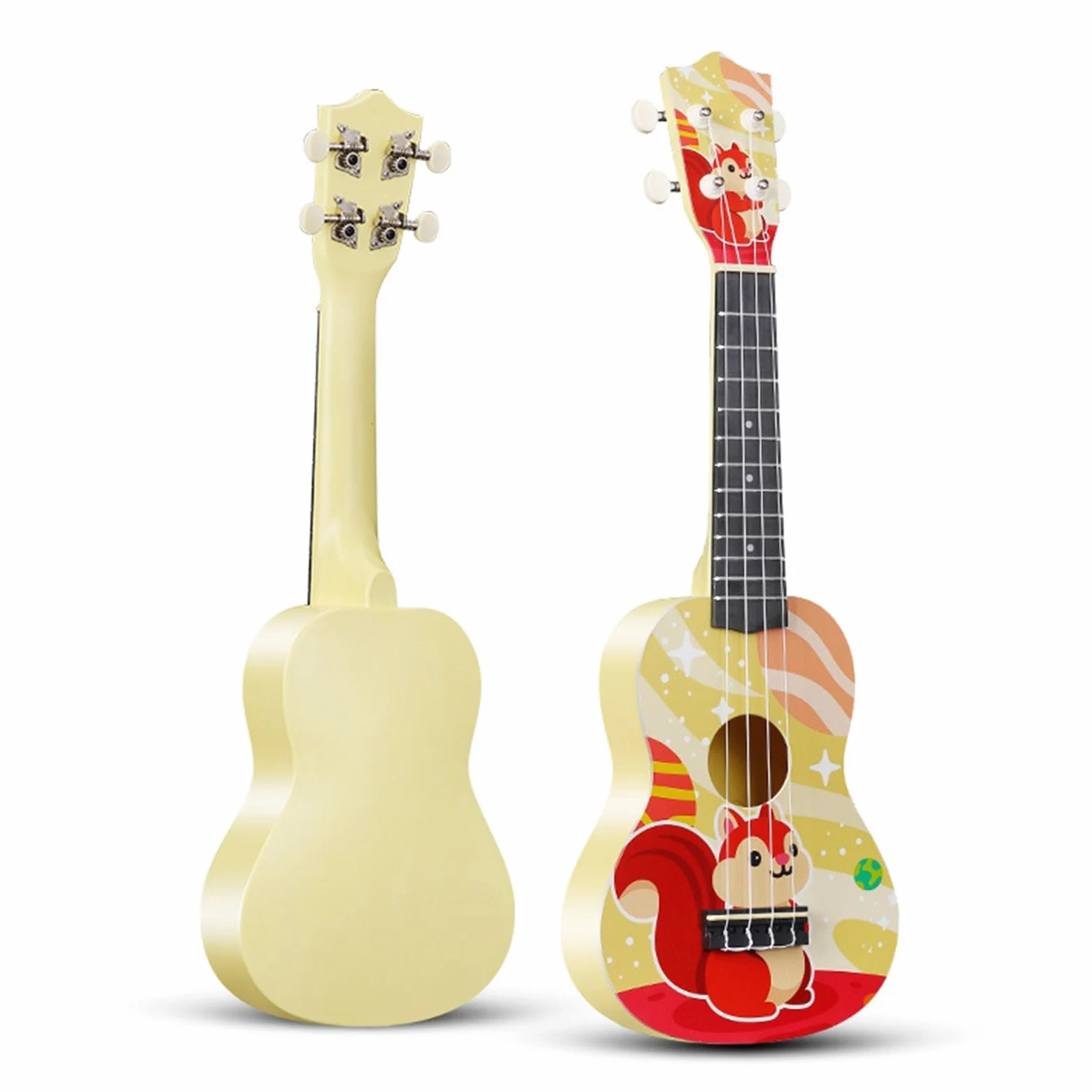 Ukulele Per Principianti Ukulele In ABS Da 21 Pollici Adatto Per Strumenti Musicali Portatili Con Modello Creativo Di Piccola Chitarra(2)