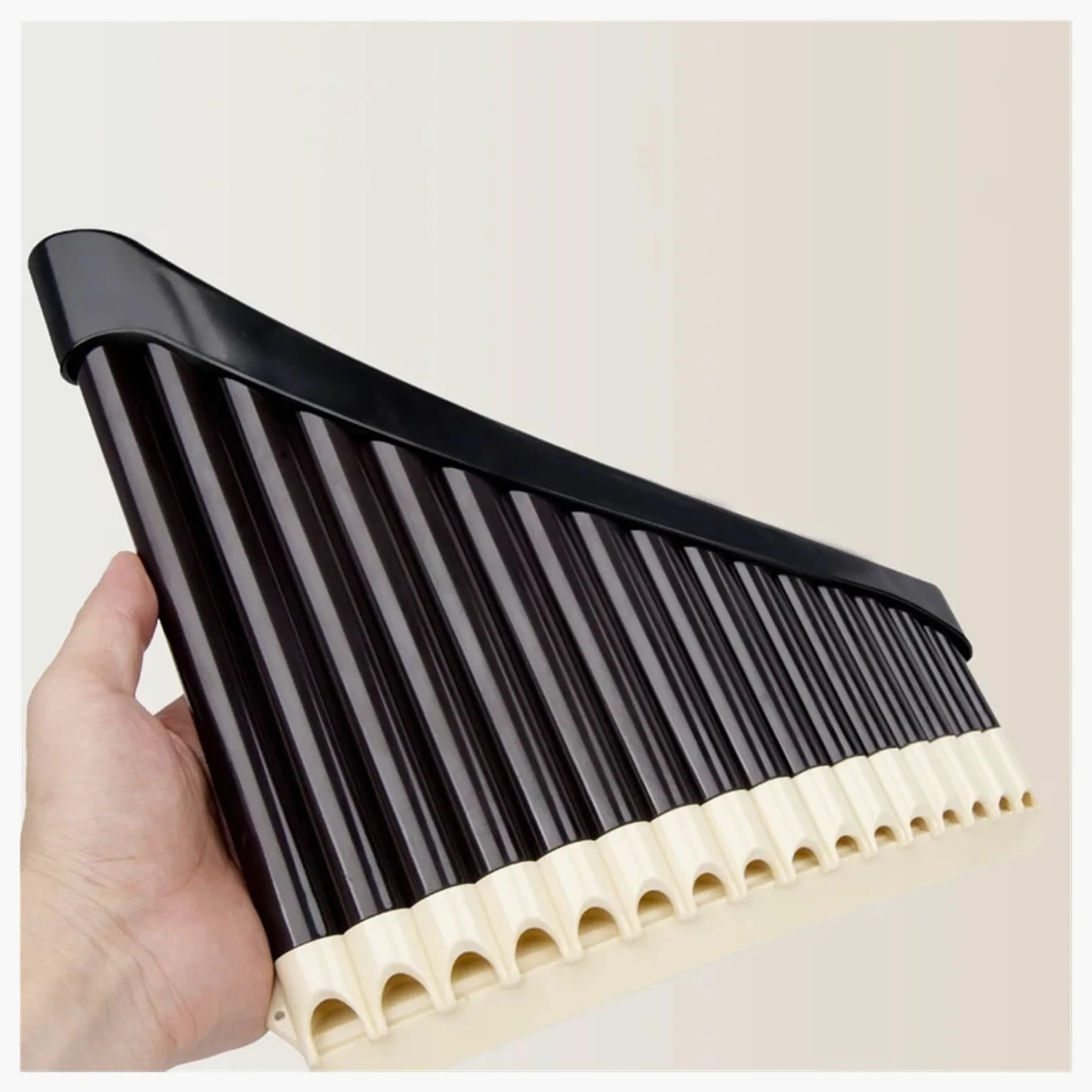 Mini flauto di Pan portatile 1pc Pan Flauto 16/18 Tubi di AC Tono Accordabile Flauta Abs Base Panflute Professionale Tubo Strumento Musicale(18 Hole-Brown)