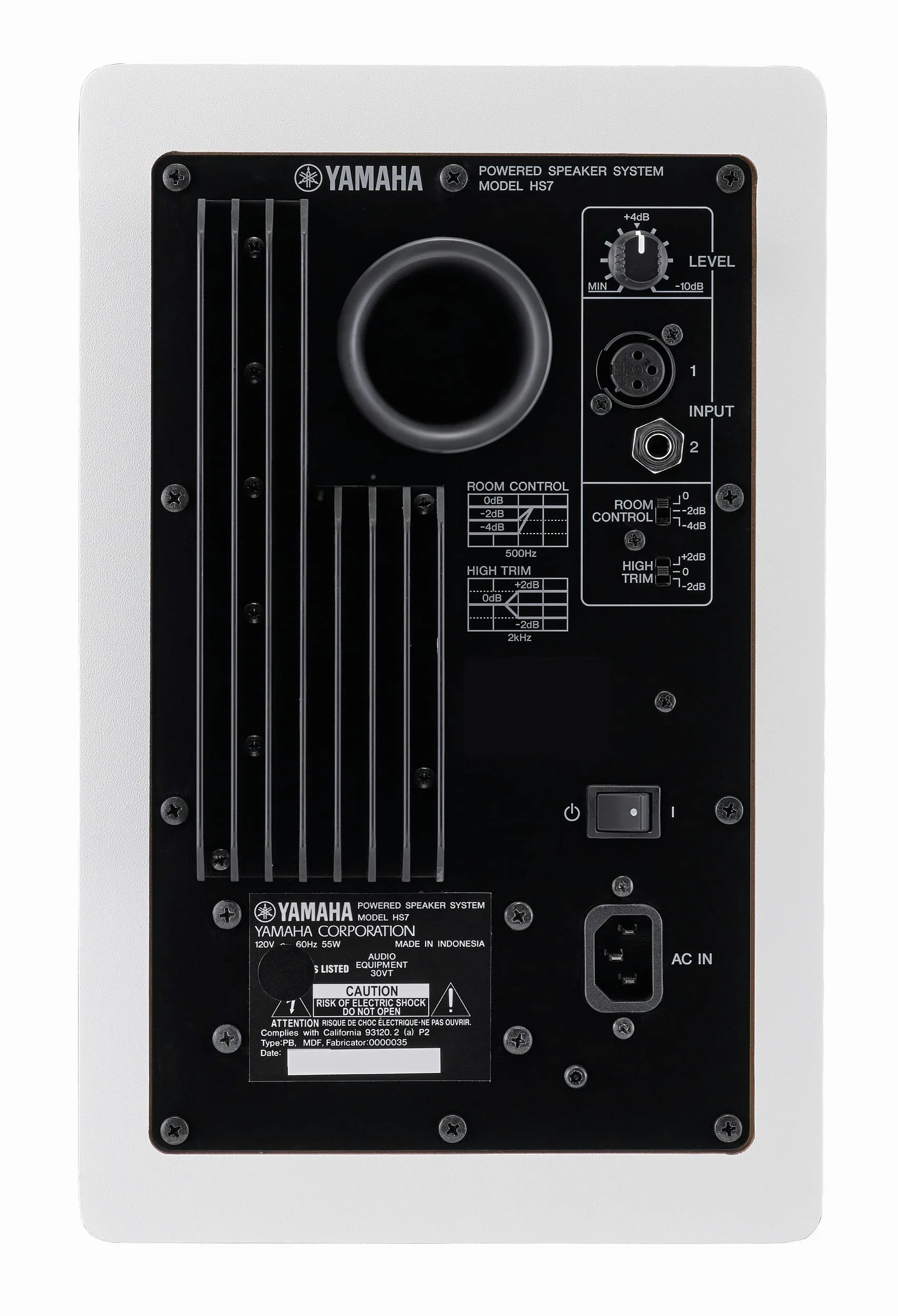 Yamaha HS7 White monitor da studio amplificato