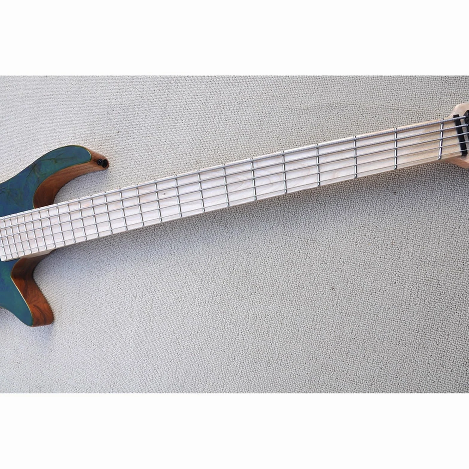 Basso Elettrico Senza Testa A 5 Corde Con Tastiera In Acero Corpo In Frassino Pickup/tasti Inclinati Professionale Chitarra Elettrica Senza Testa