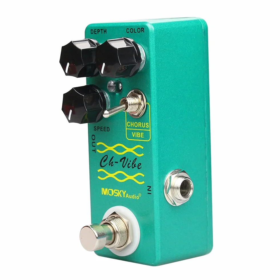 Mosky CH-VIBE - Pedale Chorus/Vibrato stile vintage, verde