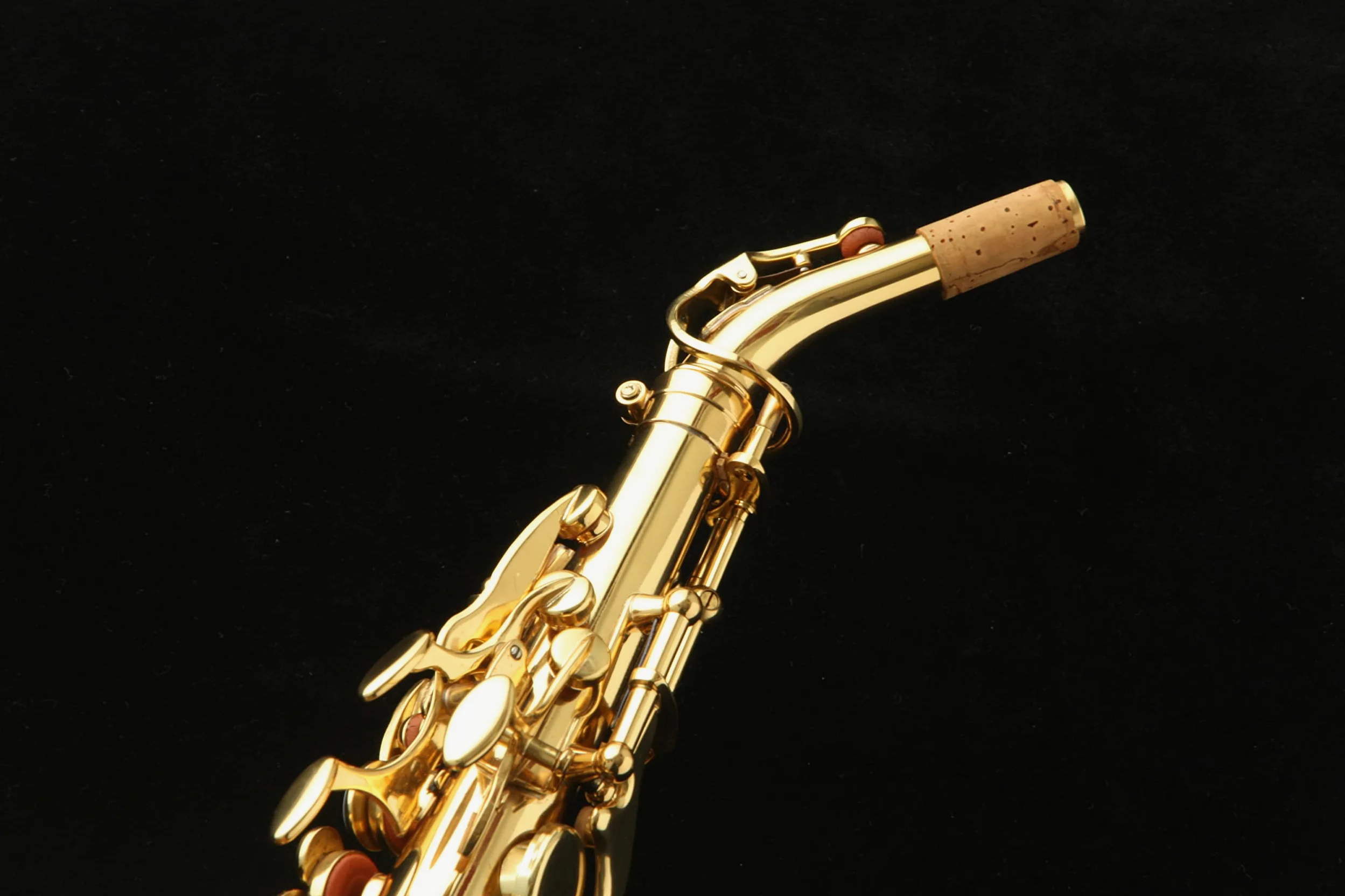 Saxo soprano Curvo Harlem SSC-310 Nuovo! Con astuccio leggero