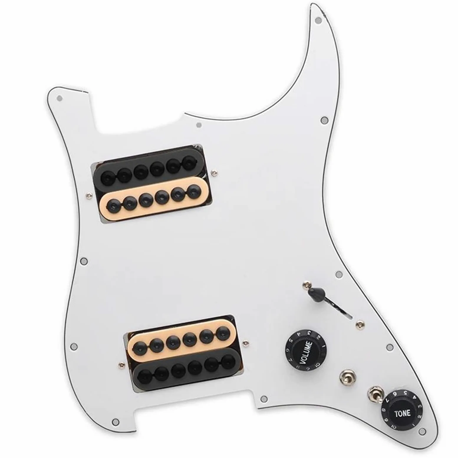 pickup per battipenna pre-cablato Battipenna Per Chitarra HH Precablato Caricato Con Due Humbucker Battipenna Per Chitarra Elettrica(3/4)