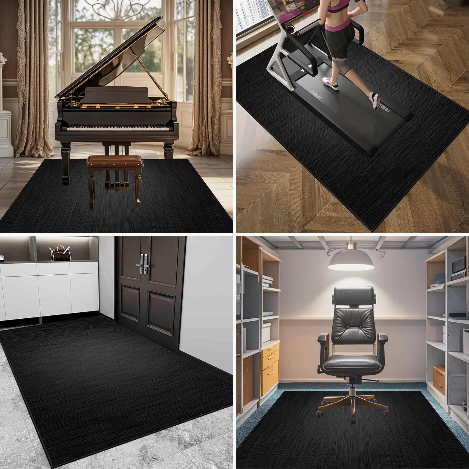 Tappeto Batteria Insonorizzato, Tappeti Antiscivolo Domestico, Tappetino per Batteria Elettronica, Drum Carpet per Rullante Grancassa Tamburo Jazz Batteria, Tappetini Strumenti Musicali 160 x 140 cm