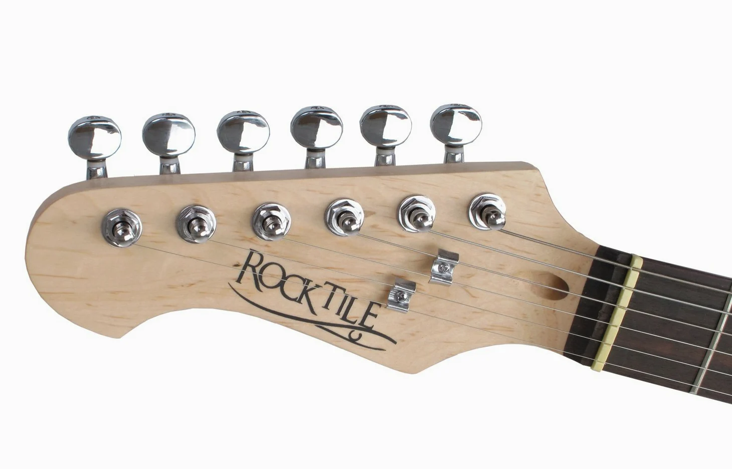 Rocktile Pro ST3-BK Chitarra Elettrica Nera per Mancini + Scuola, 22 tasti | Rocktile Pro Lefty Chitarra Elettrica, Modello per mancini, 3 single coil, Tastiera in palissandro, Corpo in tiglio, Peso: 4
