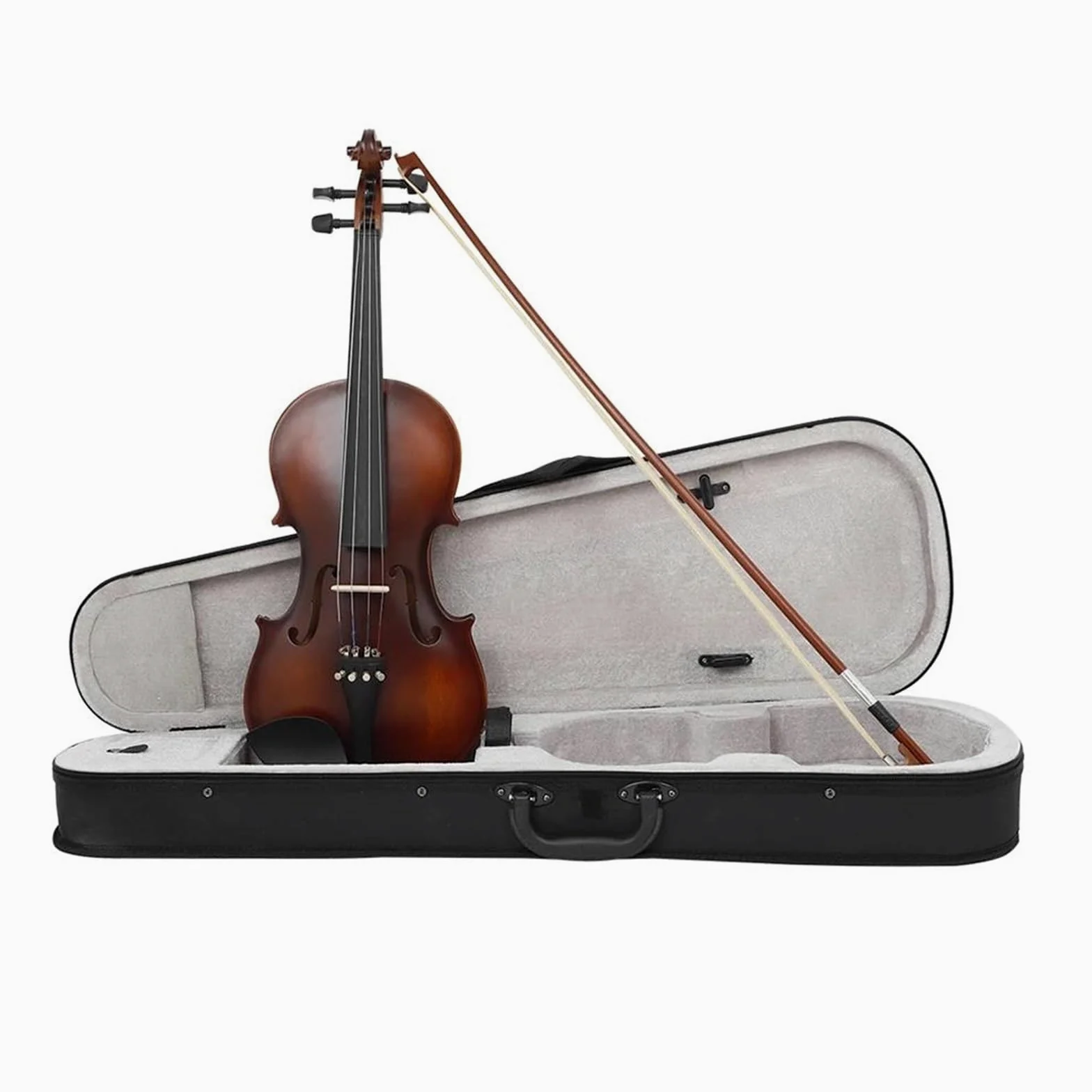 Violino Violino Professionale 4/4 Violino Acustico In Legno Massello Retrò Opaco Violino In Tiglio Con Custodia Per Principianti