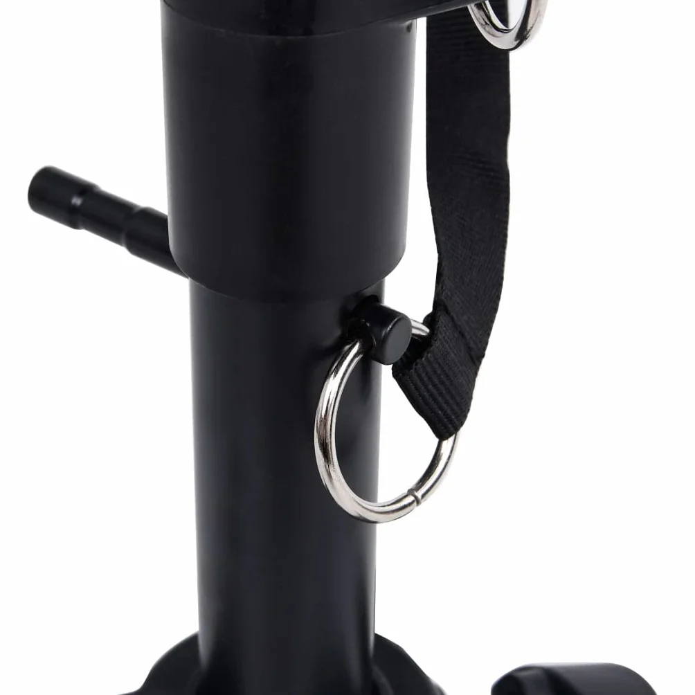 vidaXL Supporto per Tastiera Set con Sgabello Gambe Sostegno Base Appoggio Seduta Porta Pianola Stand Accessori Musica Strumenti Nero