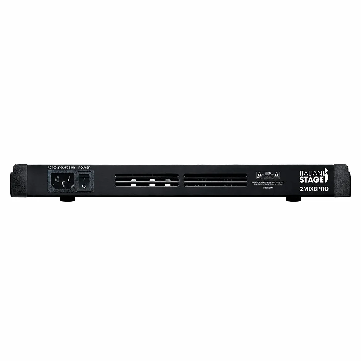 Italian Stage IS 2MIX8PRO - Mixer audio stereo 8 canali + DSP Multi FX, Lettore/registratore USB integrato e Bluetooth, Nero