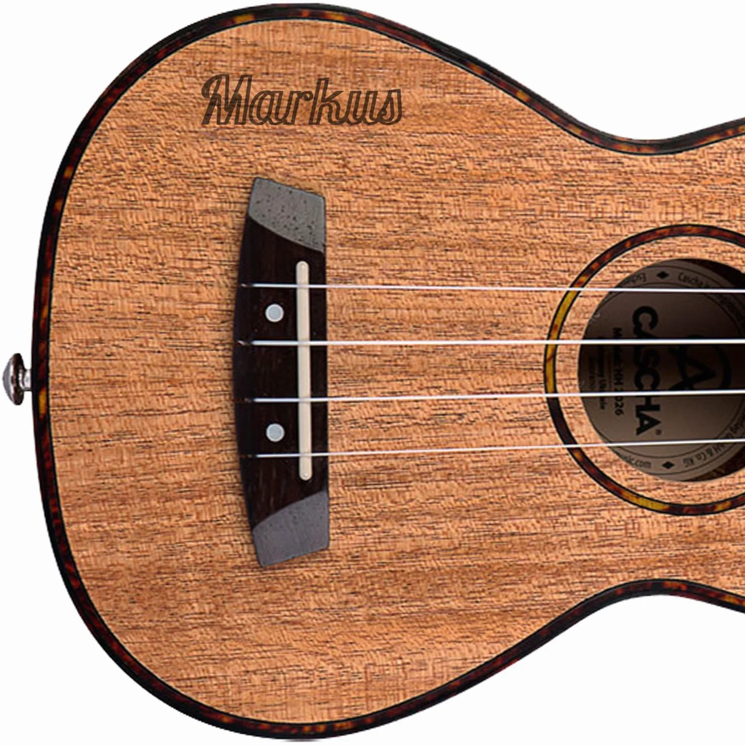 Cascha HH-2036 - Ukulele da concerto con incisione personalizzata