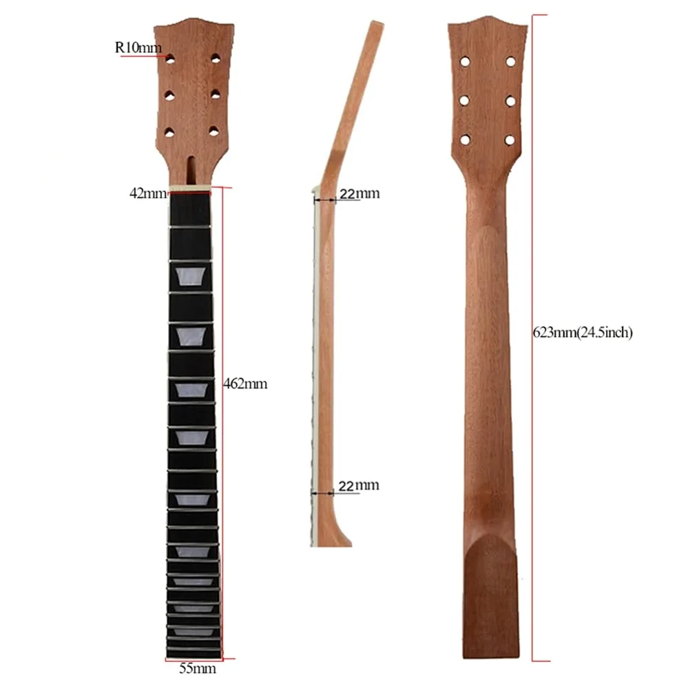Chitarra elettrica a 22 tasti, manico in mogano da 24,5 pollici, tastiera in palissandro per chitarre Gibson Les Paul LP